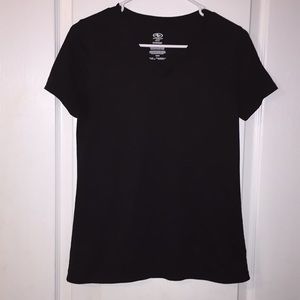 Black athletic shirt